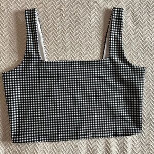YPB sculptLUX Gingham Top